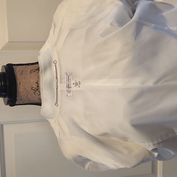 St. John leather jkt white M - Picture 10 of 14